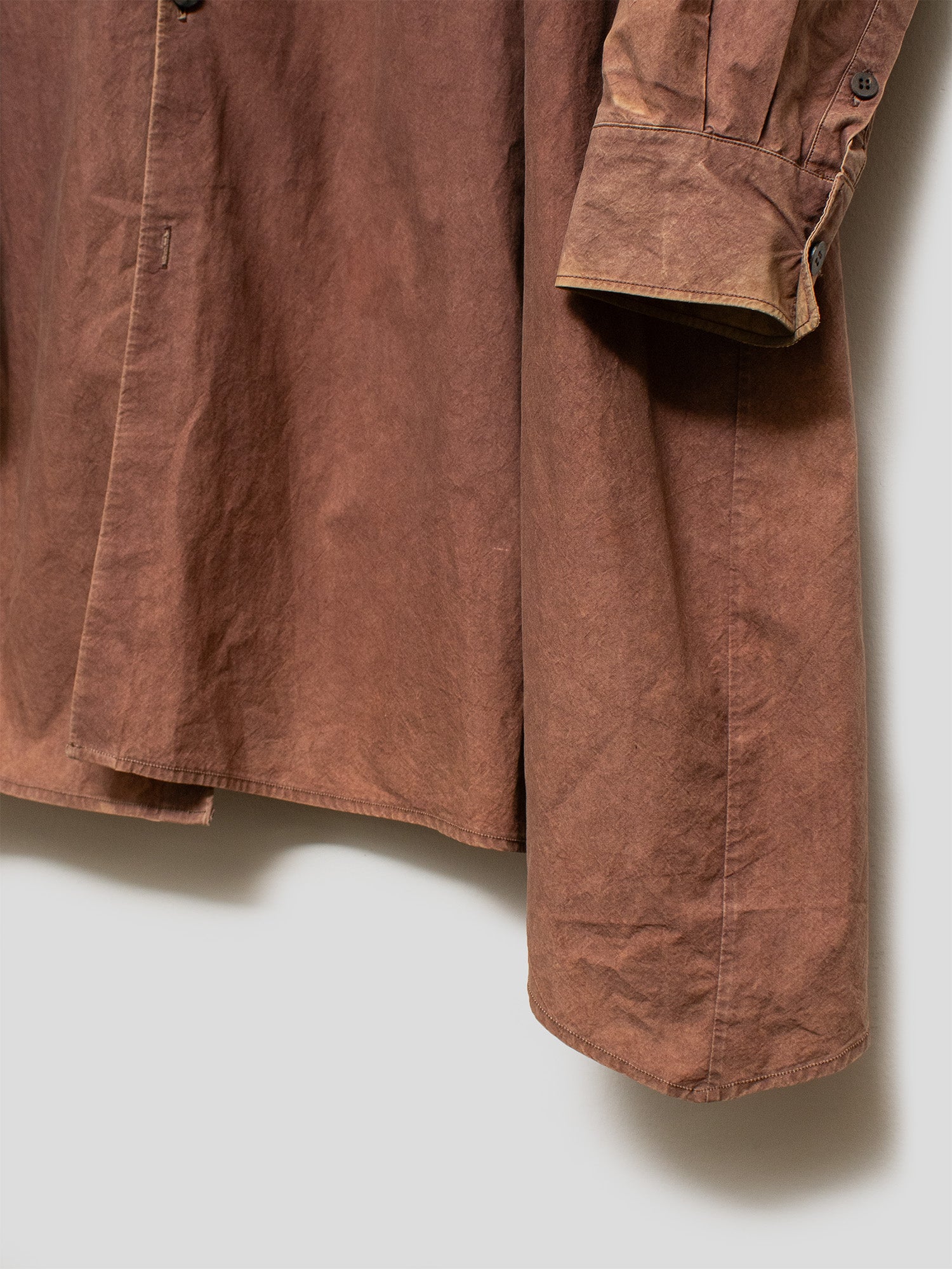 AW14 Hand-Dyed Asymmetrical Shirt