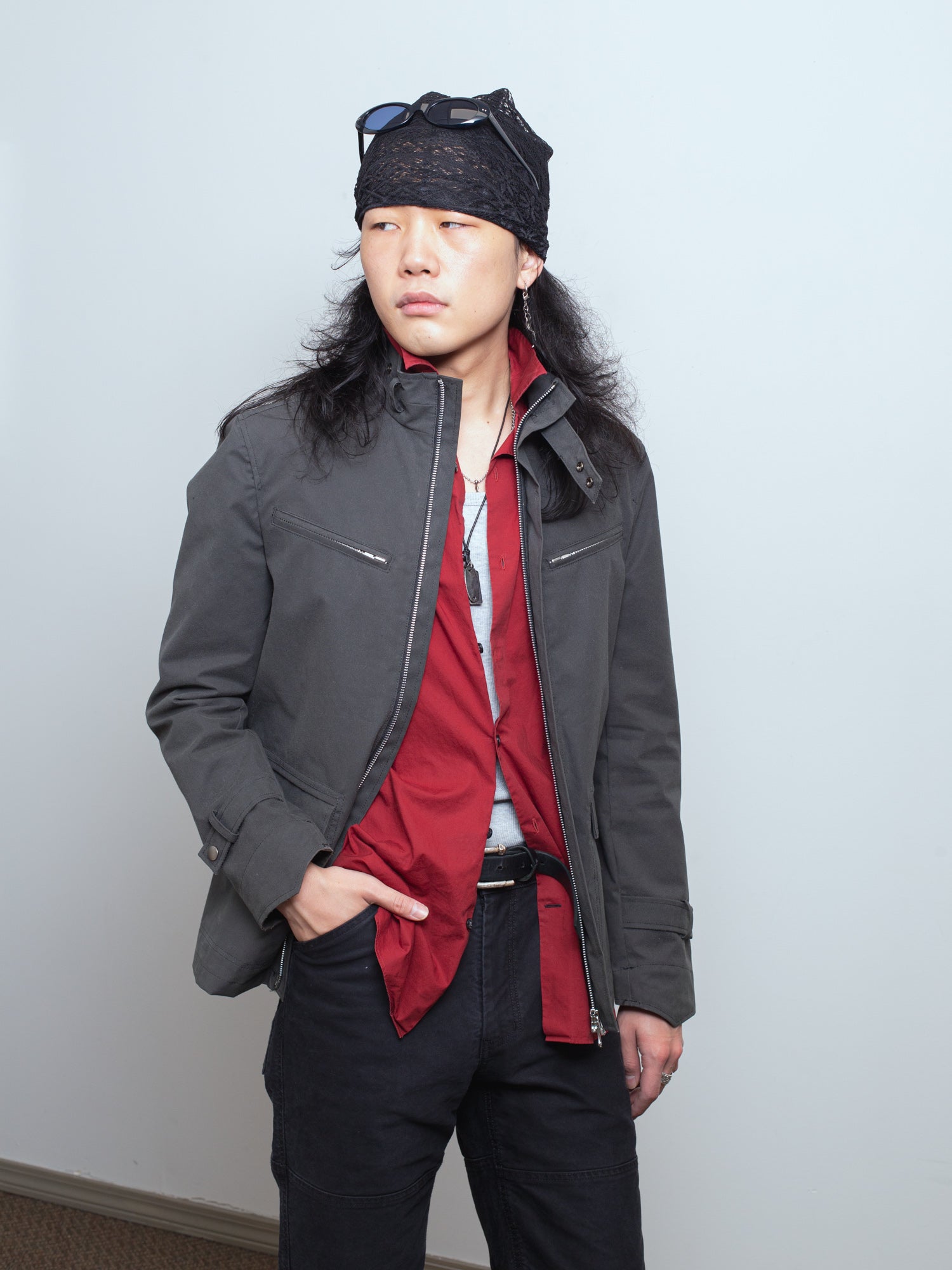 by Kenji Ito Stand Collar Jacket