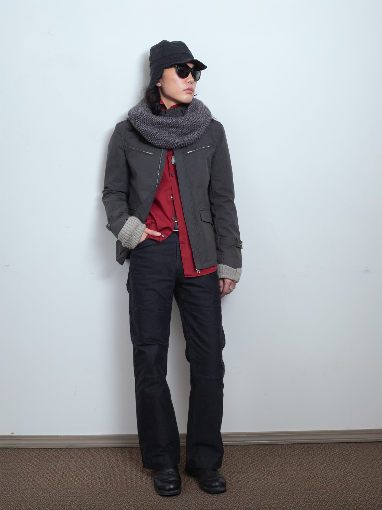by Kenji Ito Stand Collar Jacket