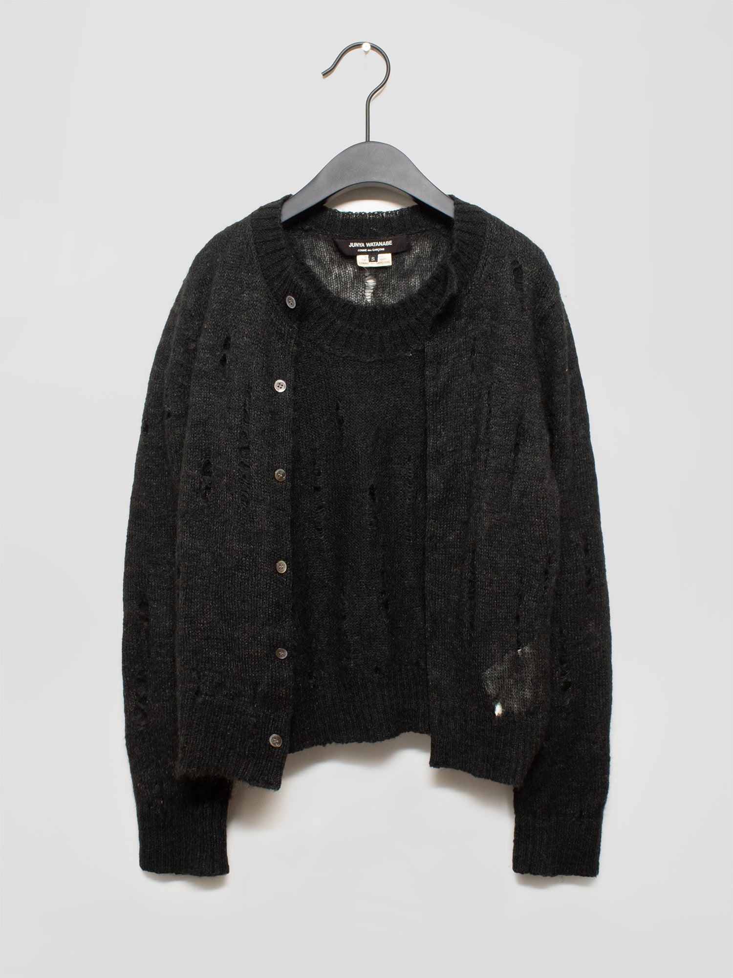 AW06 Distressed Flip Cardigan