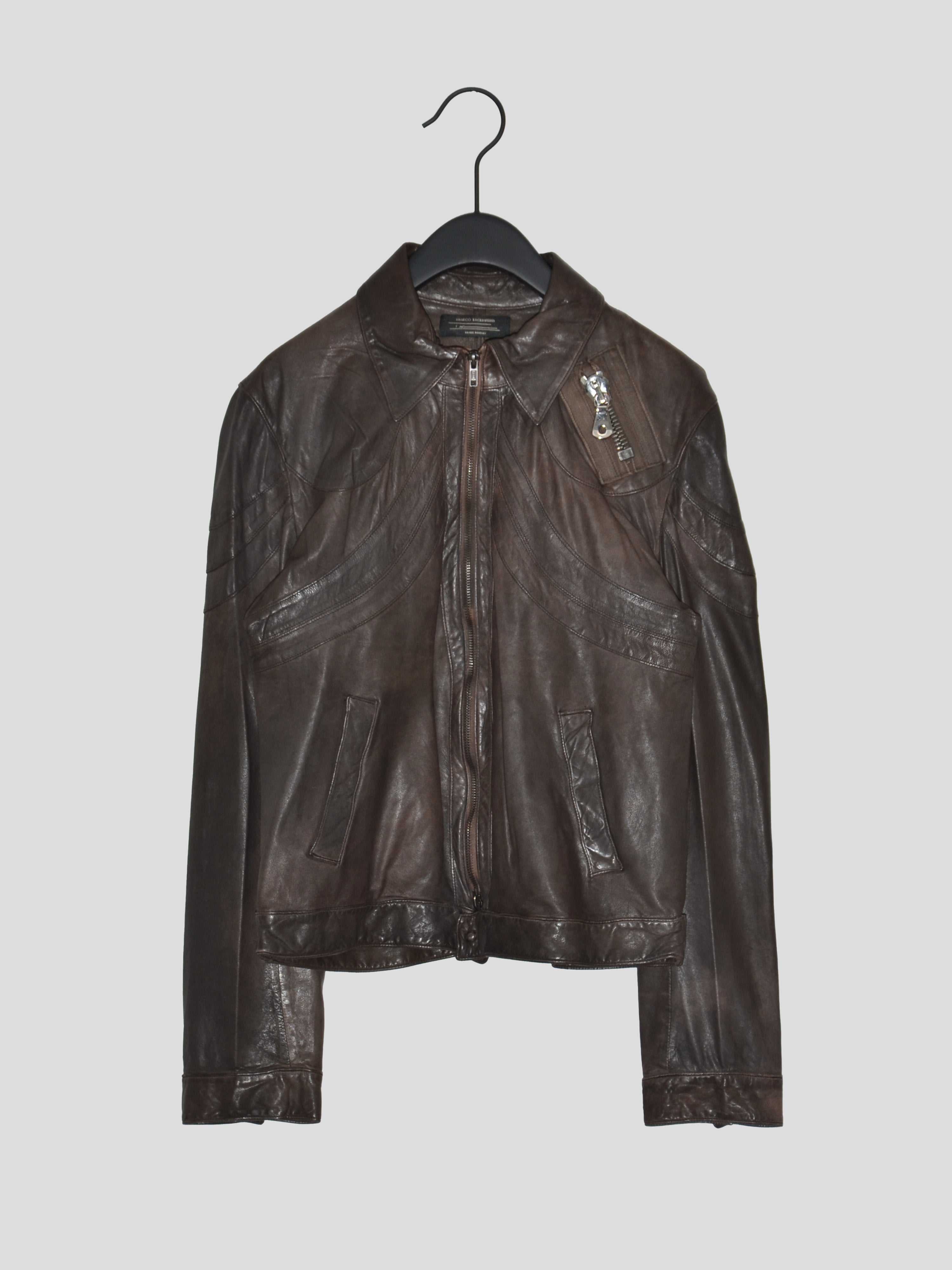1990s Panelled Leather Jacket