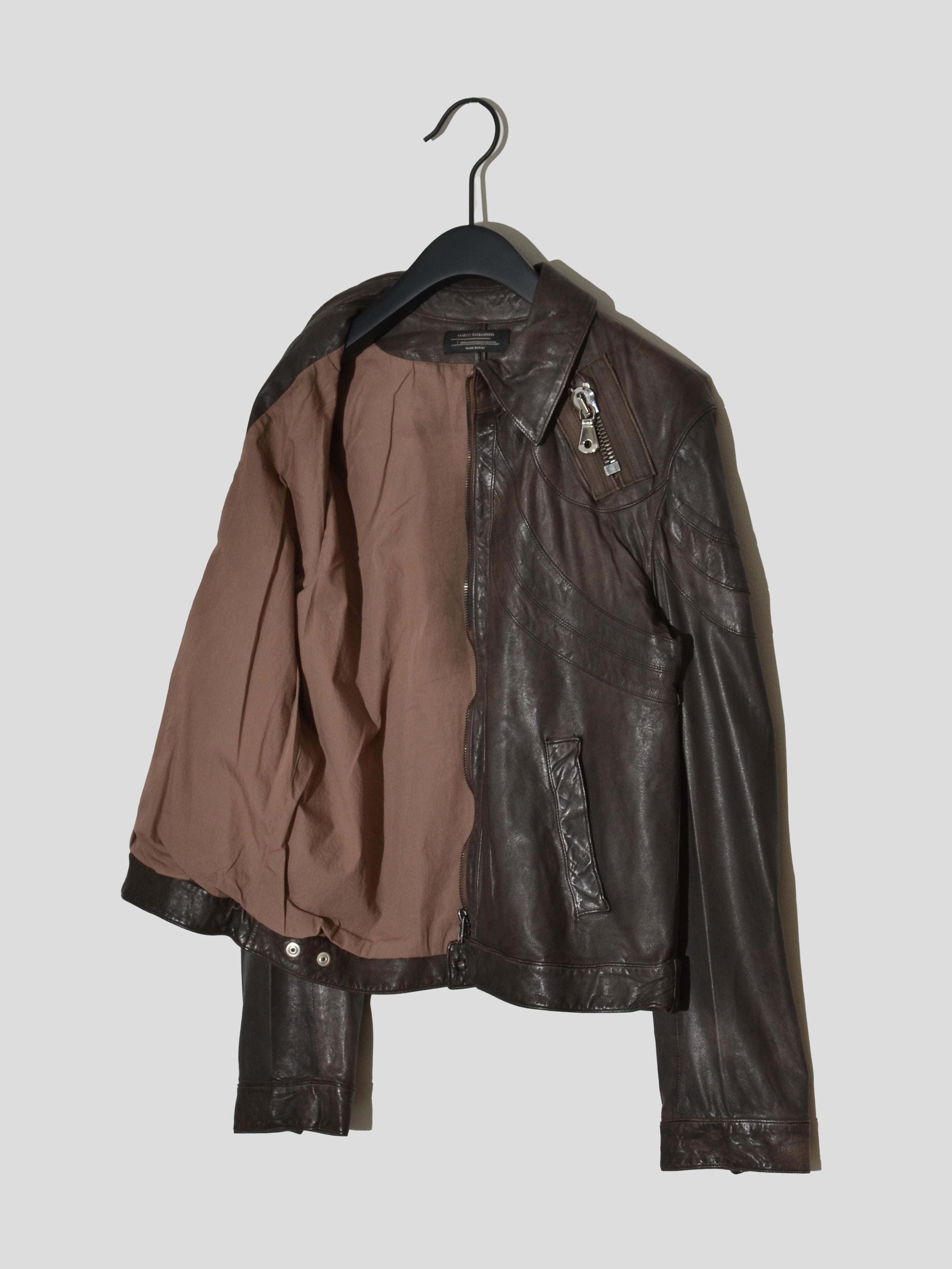1990s Panelled Leather Jacket