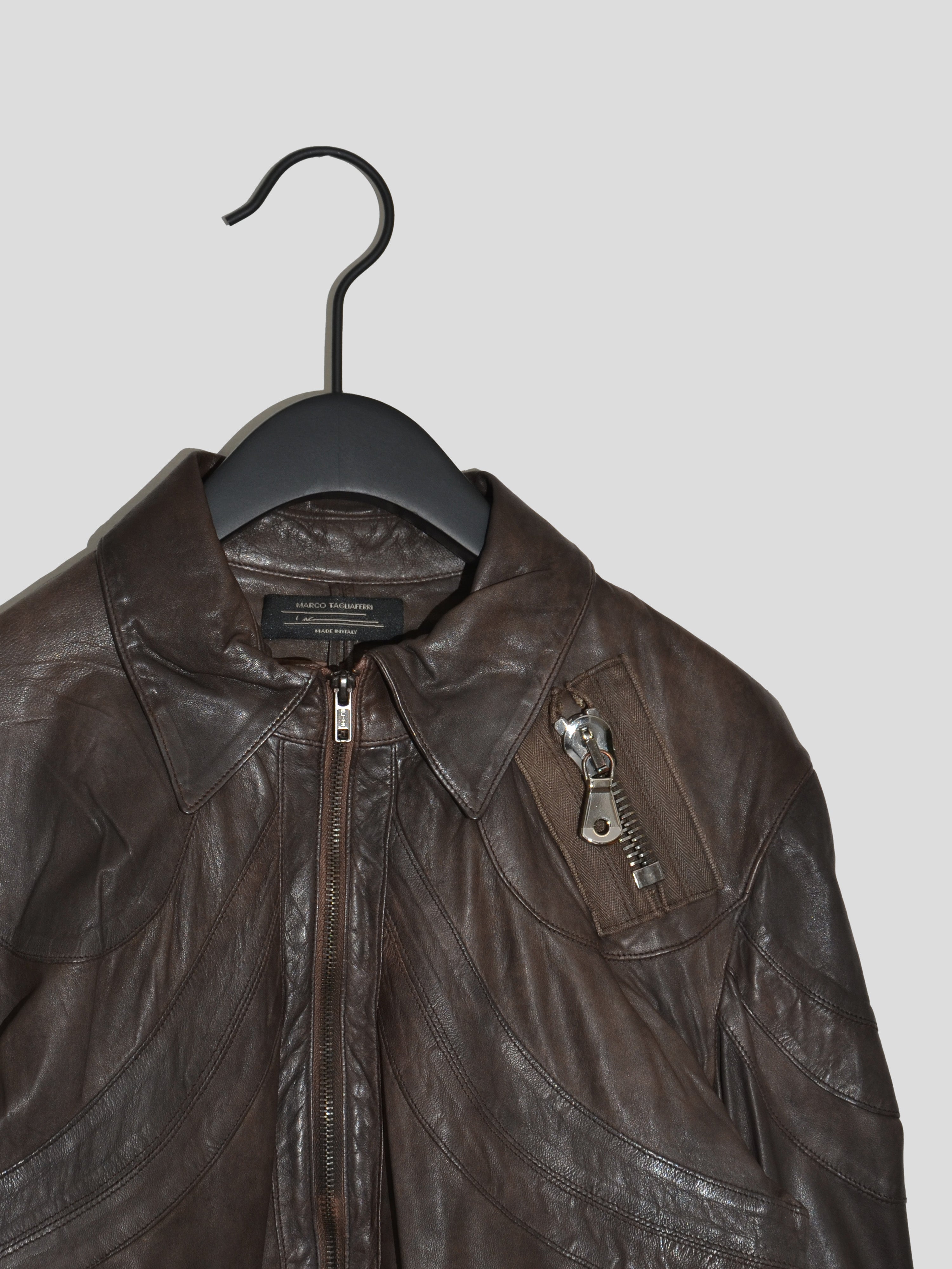 1990s Panelled Leather Jacket