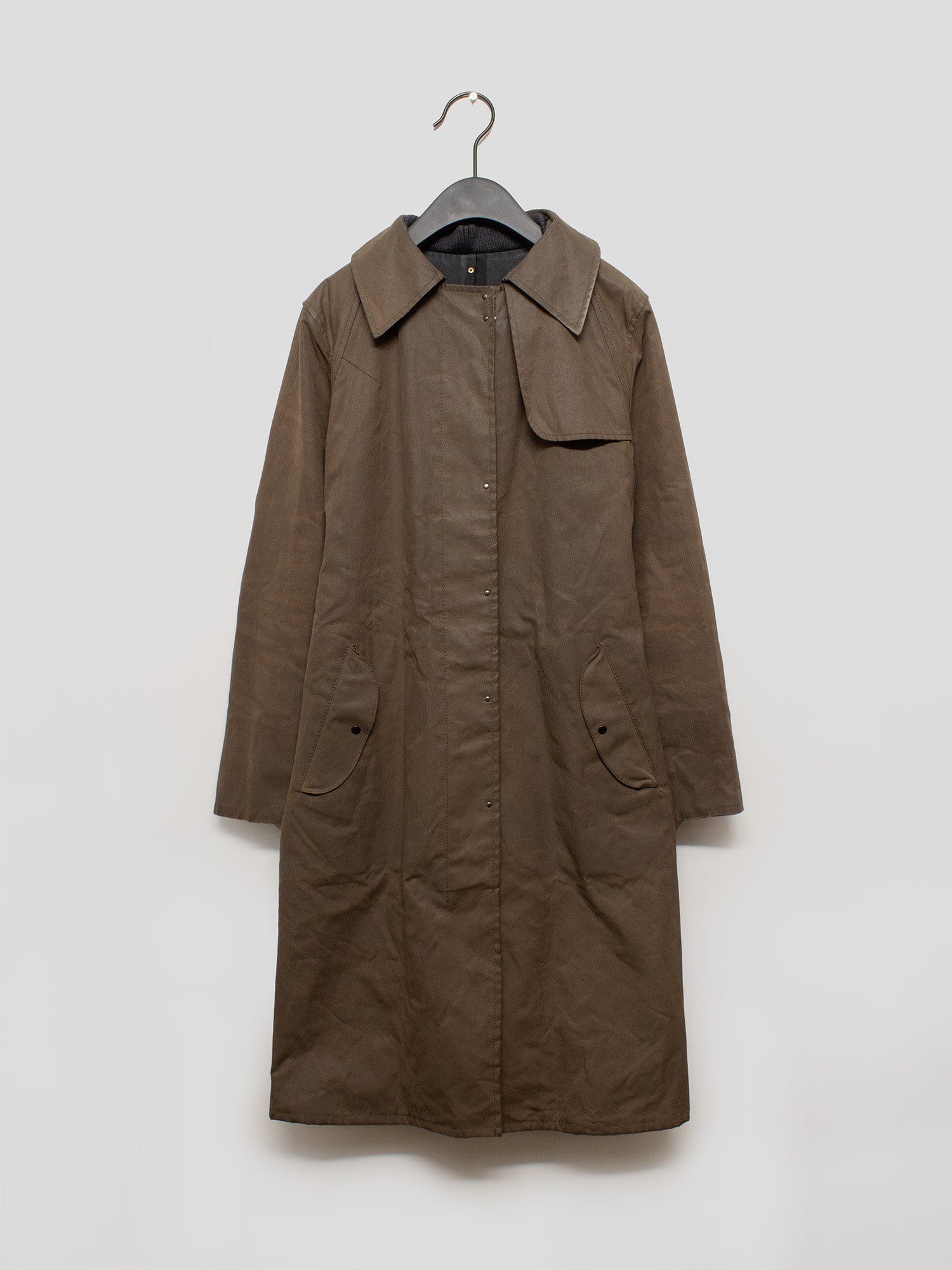 AW01 Waxed Trench Coat