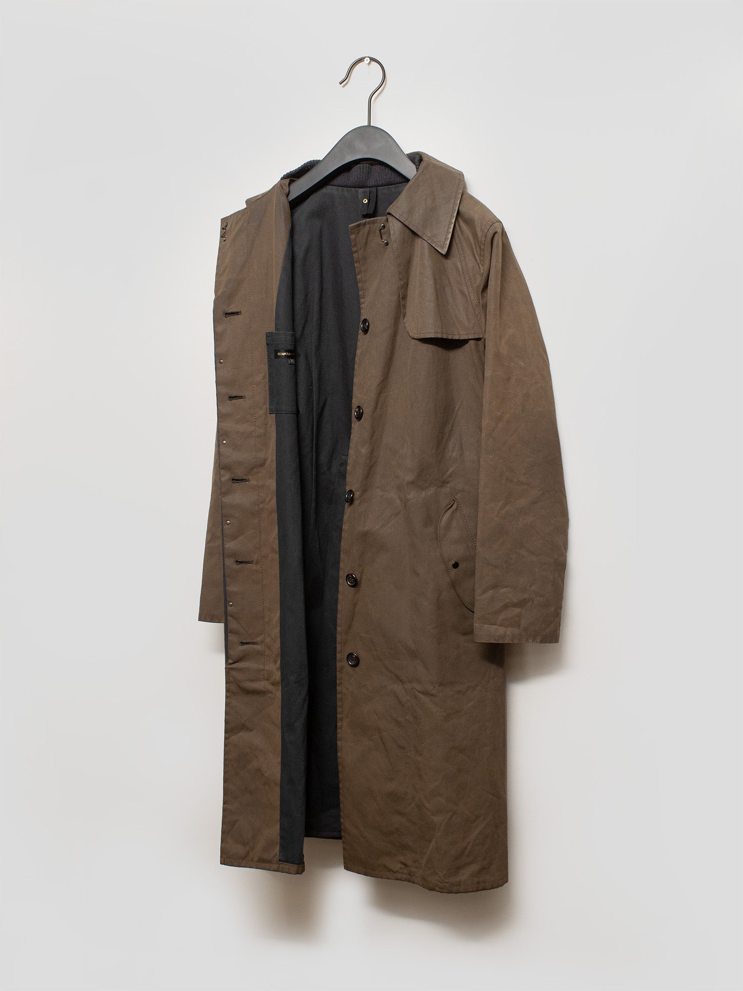 AW01 Waxed Trench Coat