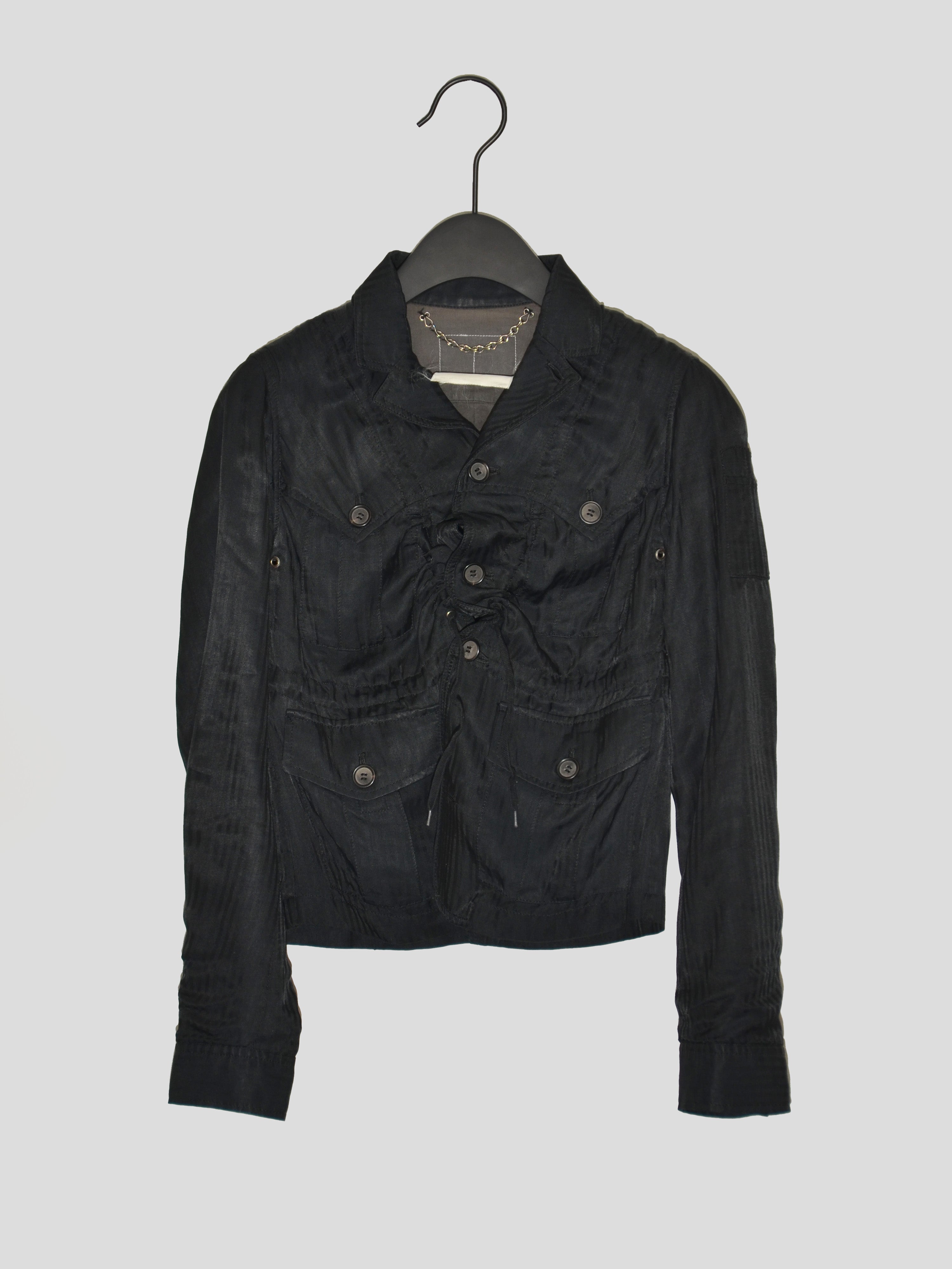 Pinstripe Military Jacket