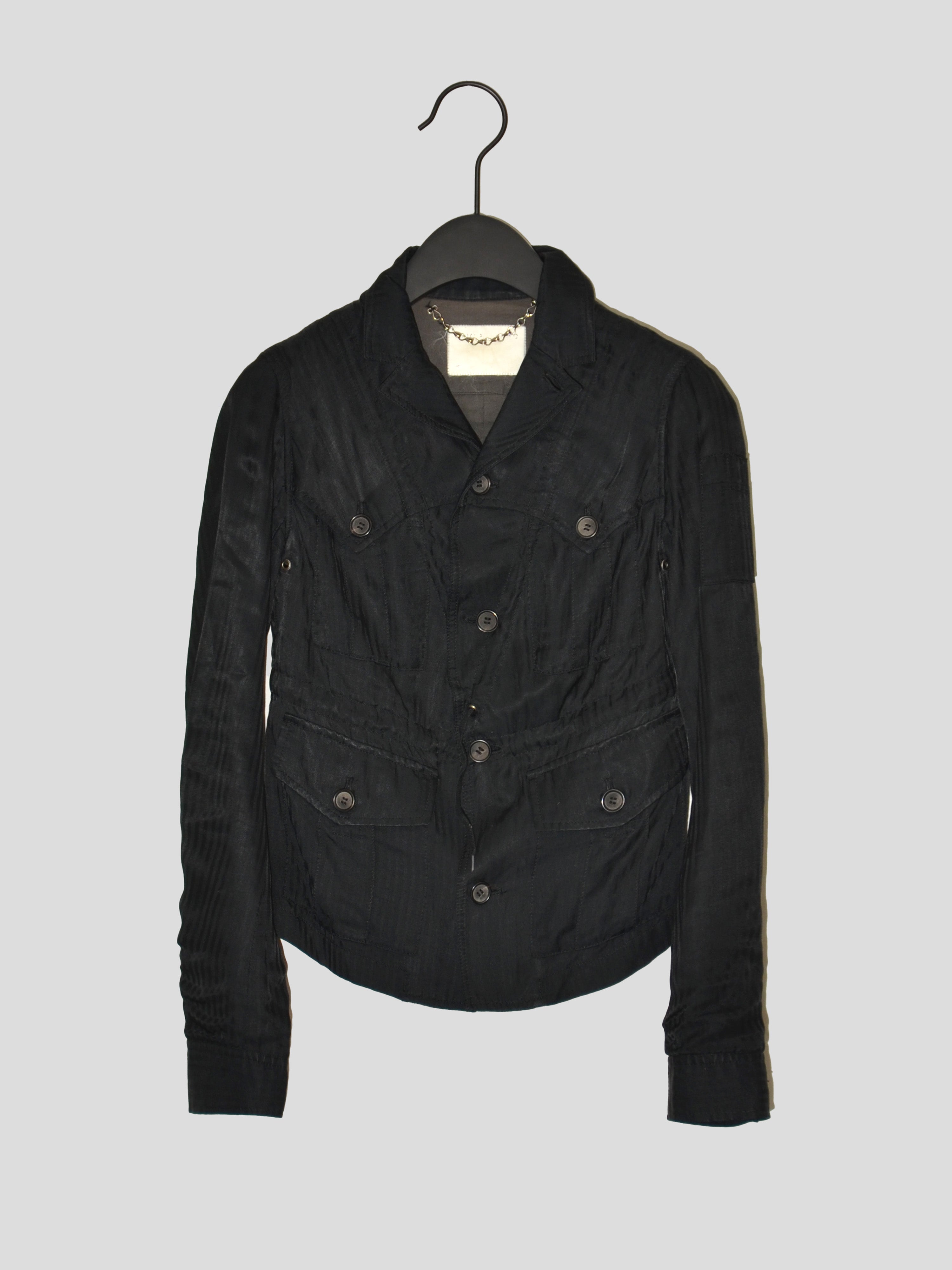 Pinstripe Military Jacket