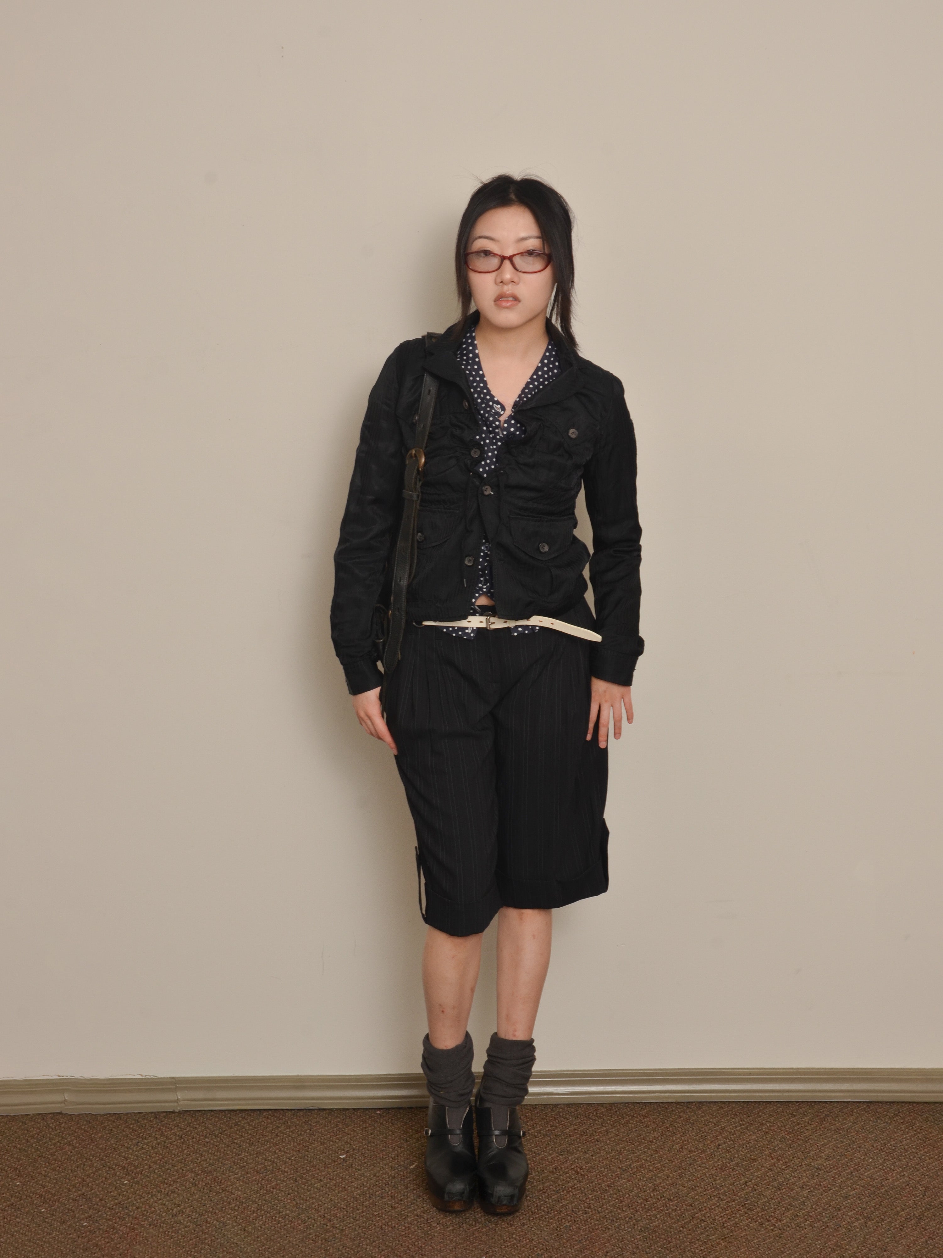 Pinstripe Military Jacket