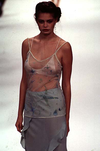 SS97 Flocked Sheer Vest