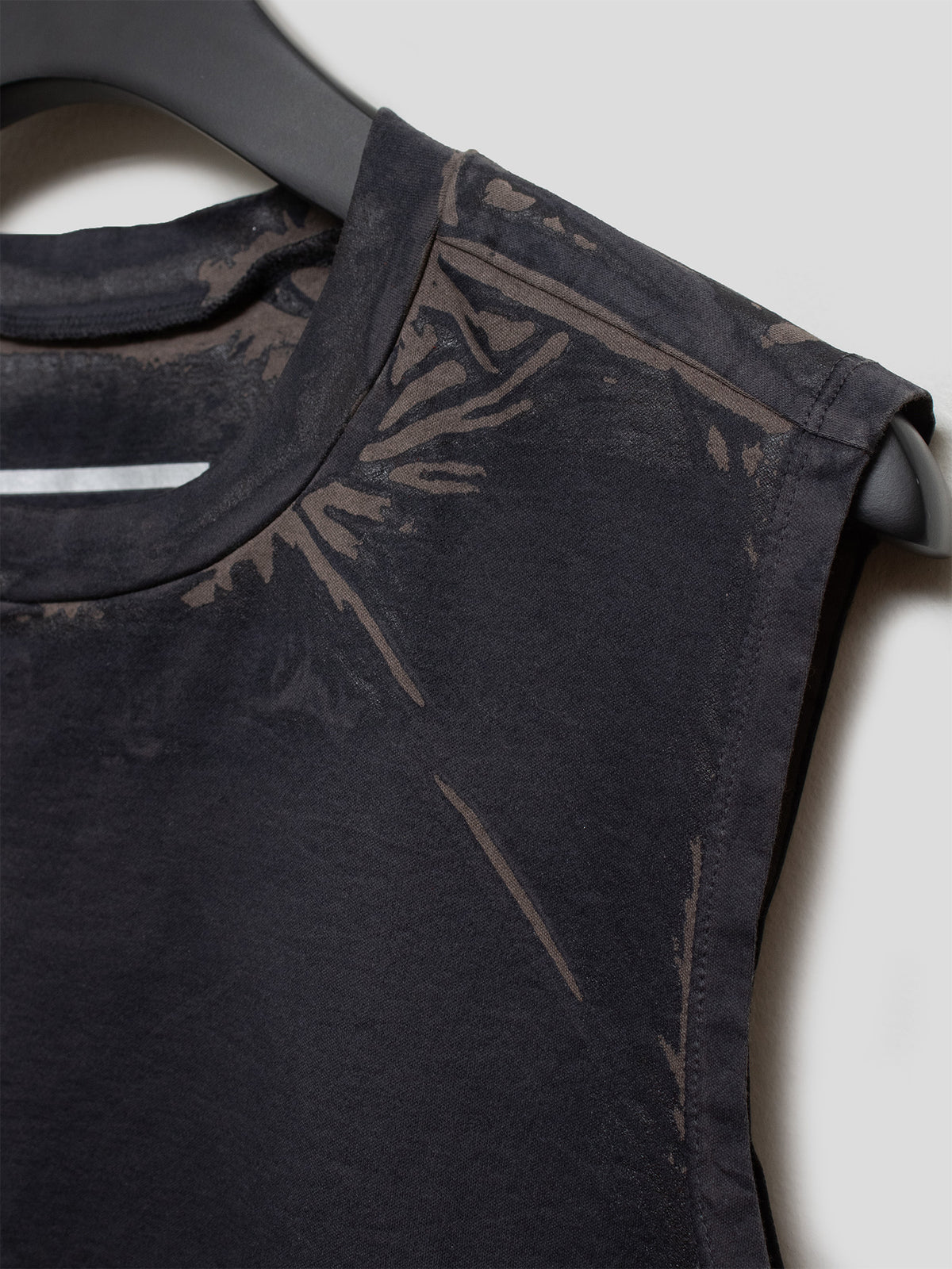 Waxed Smudge-Print Tank Top