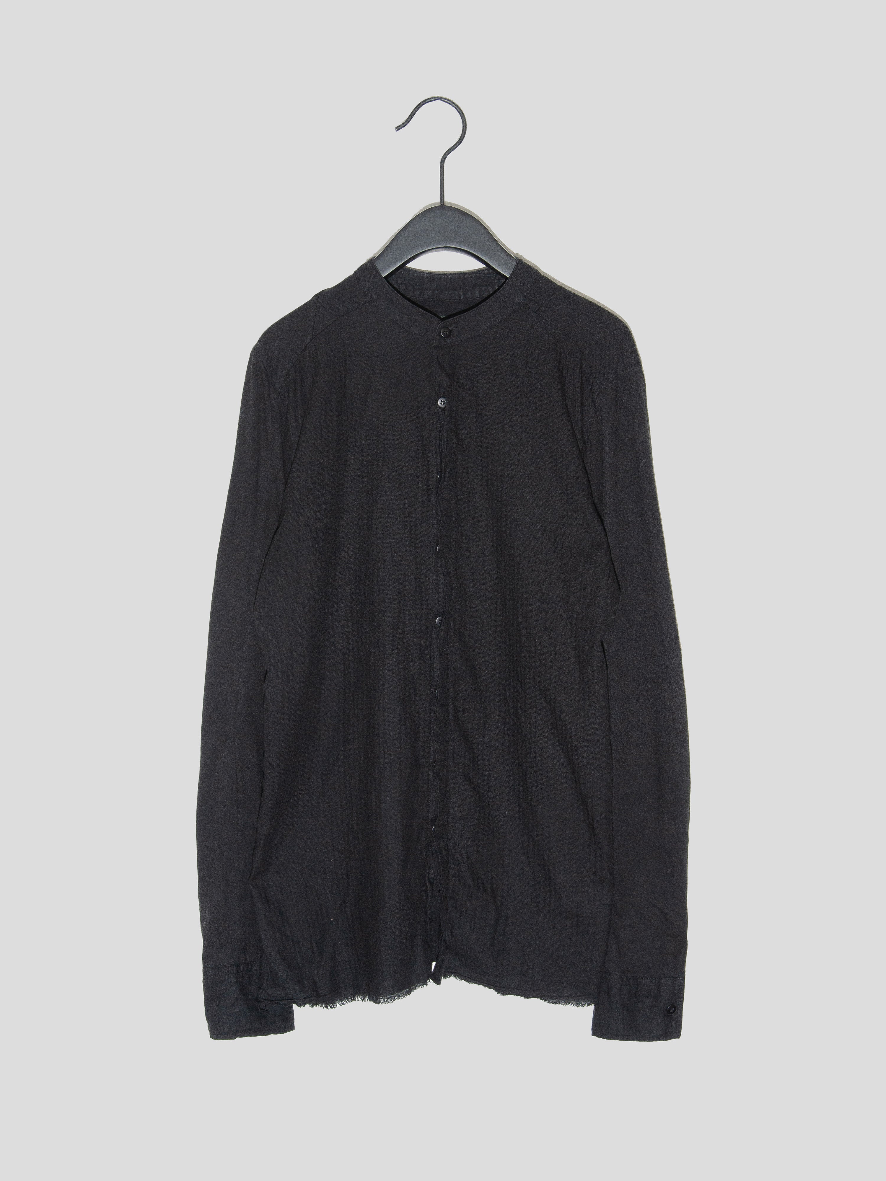 Mandarin Collar Panelled Shirt