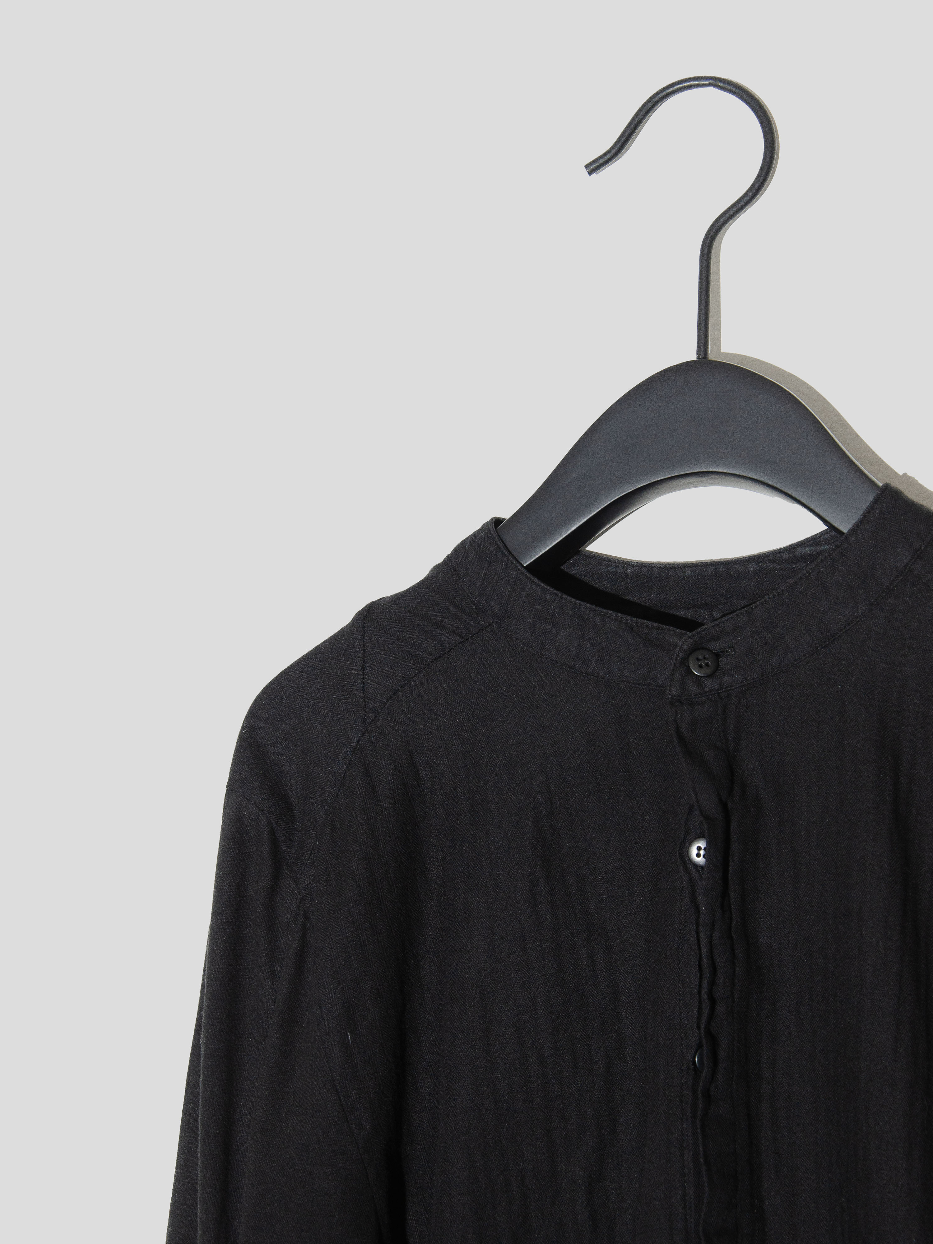 Mandarin Collar Panelled Shirt