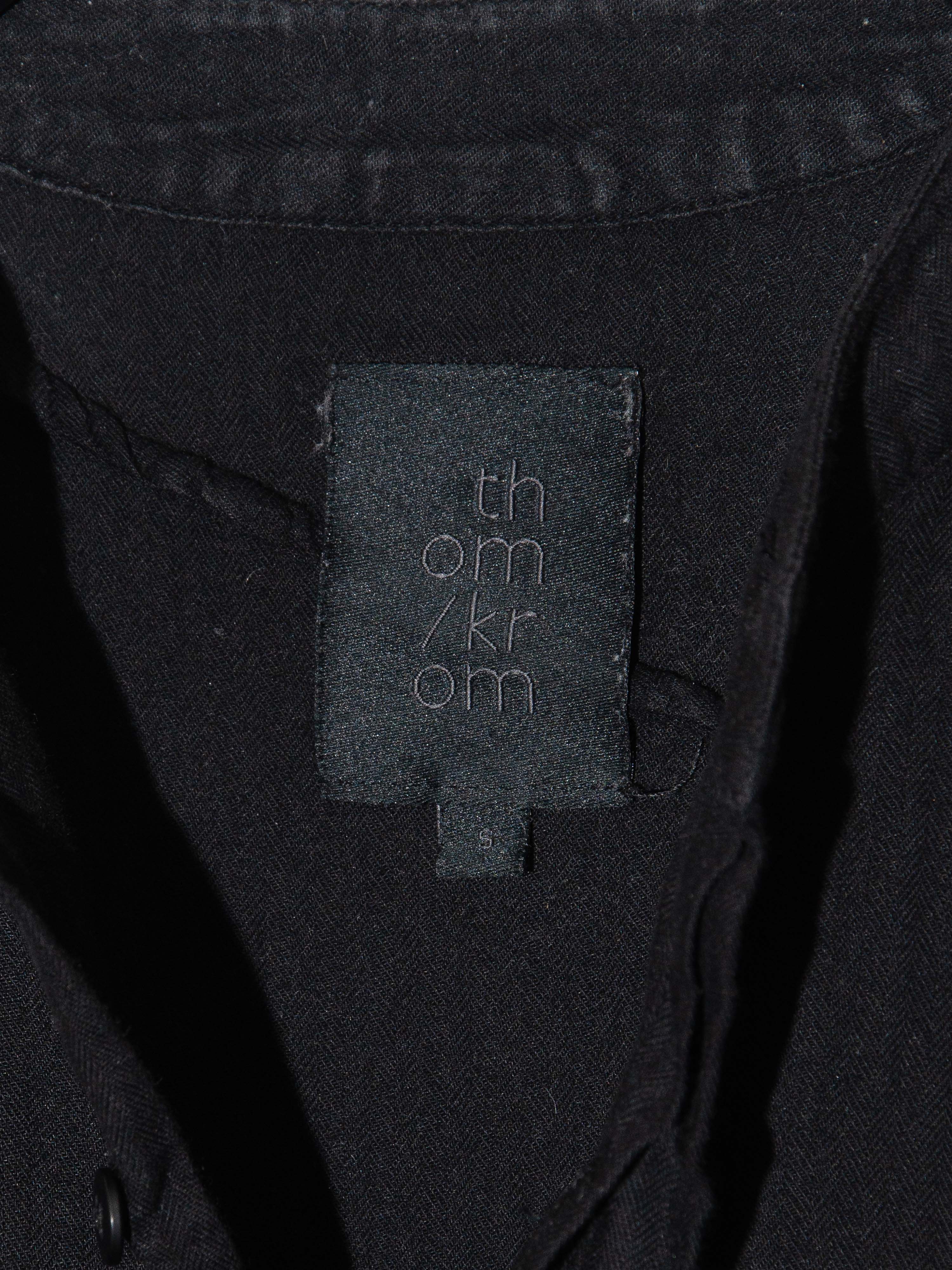 Mandarin Collar Panelled Shirt