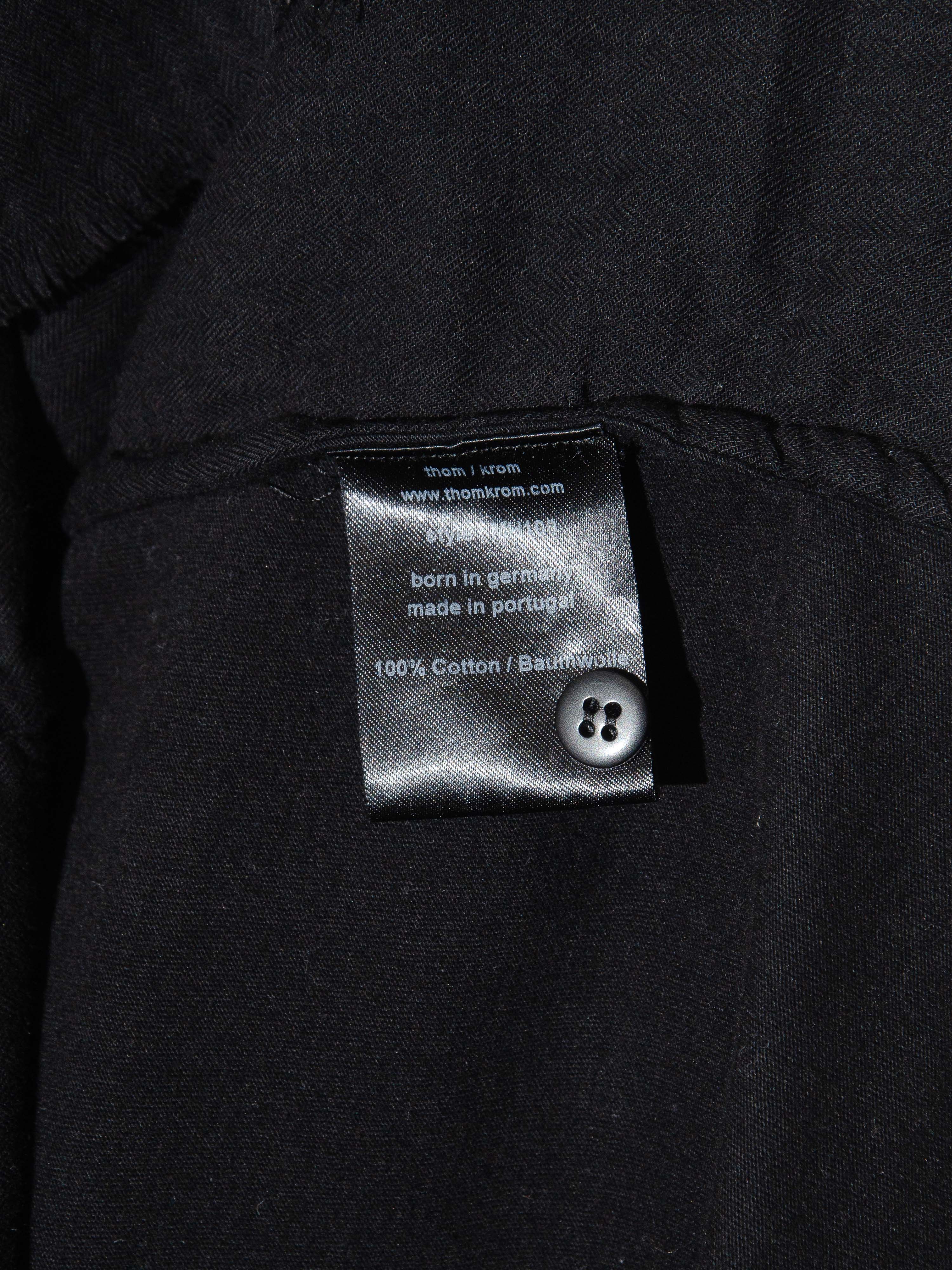 Mandarin Collar Panelled Shirt