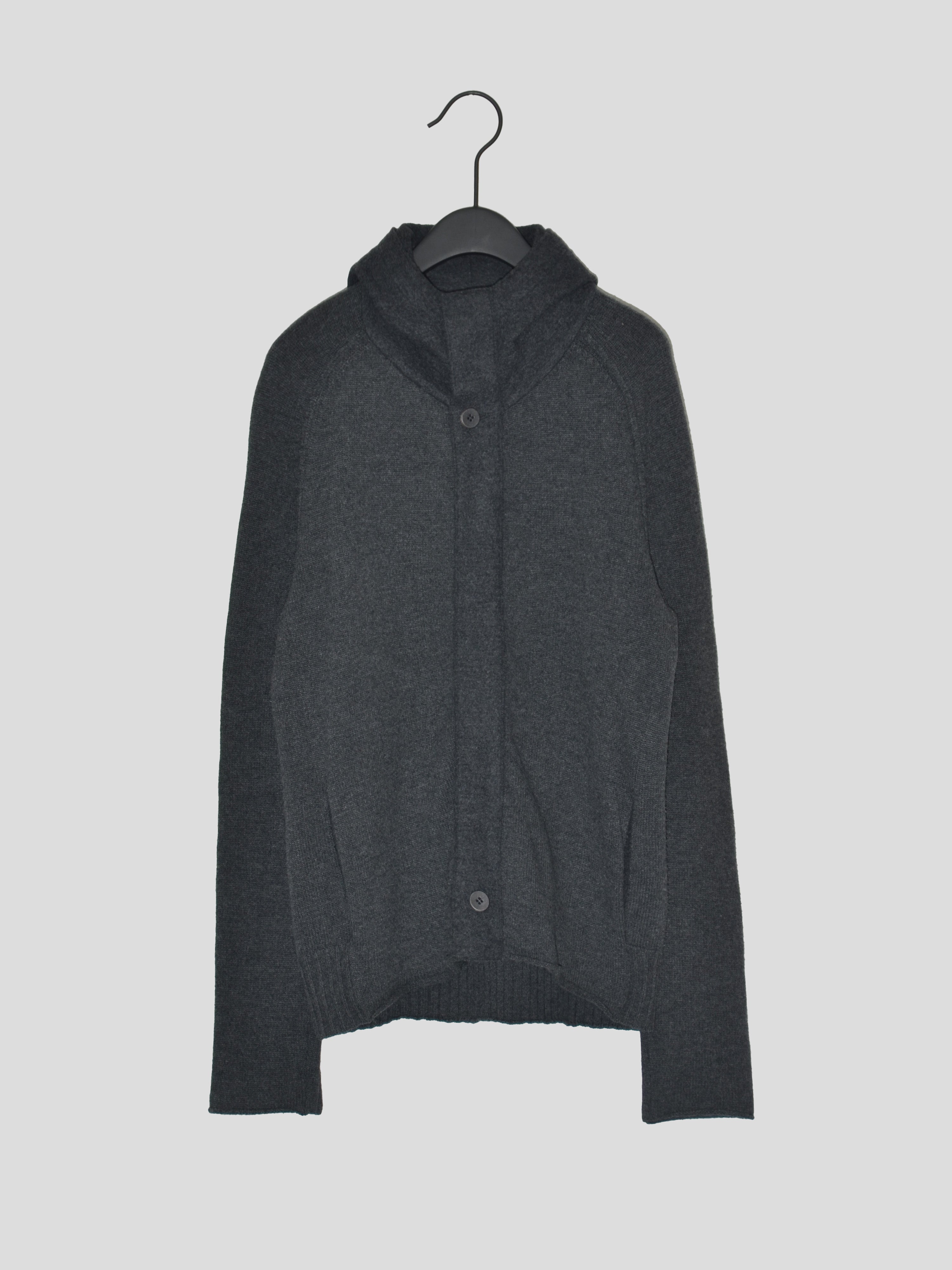Zip-up Knit Hoodie