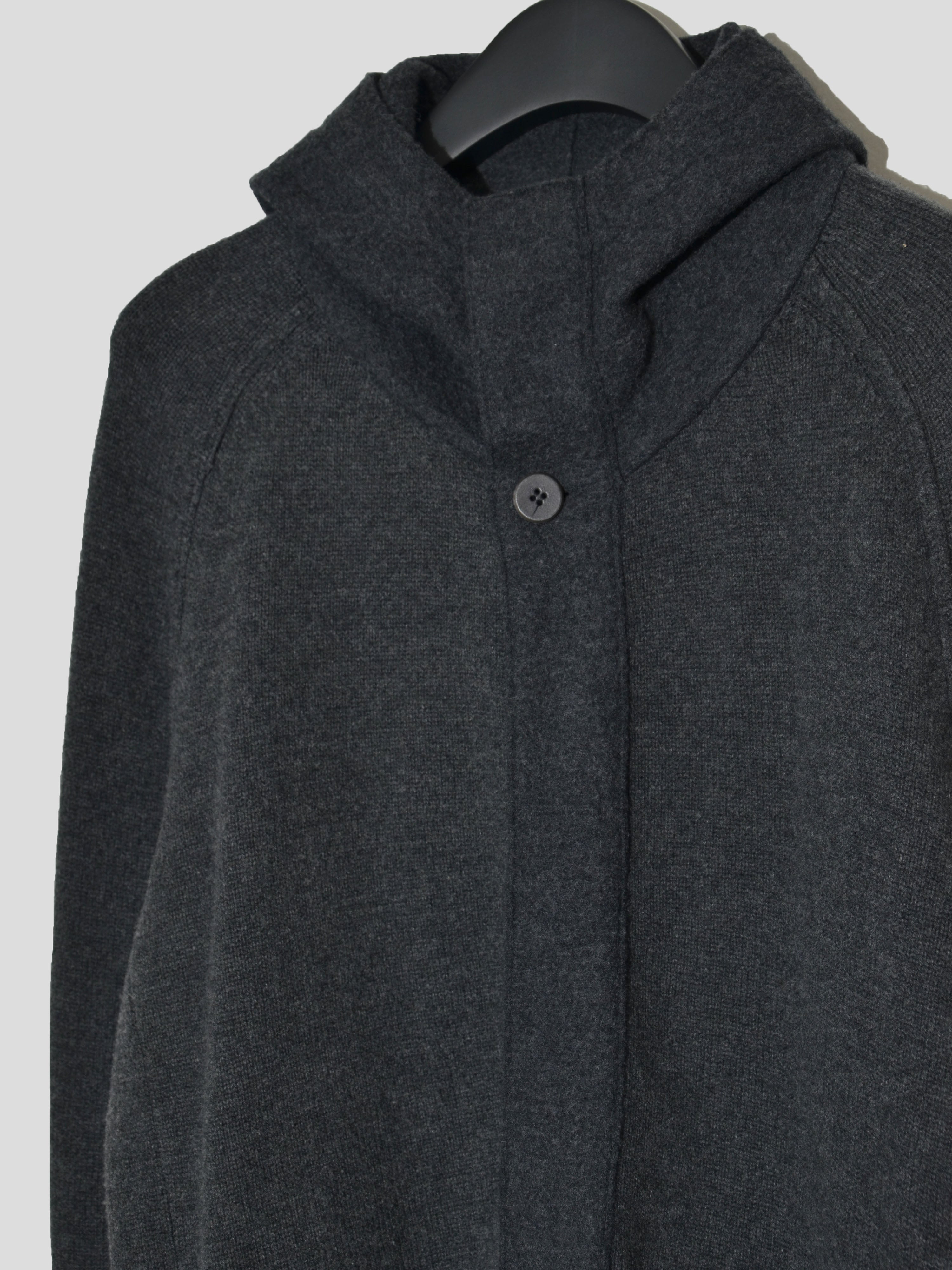 Zip-up Knit Hoodie