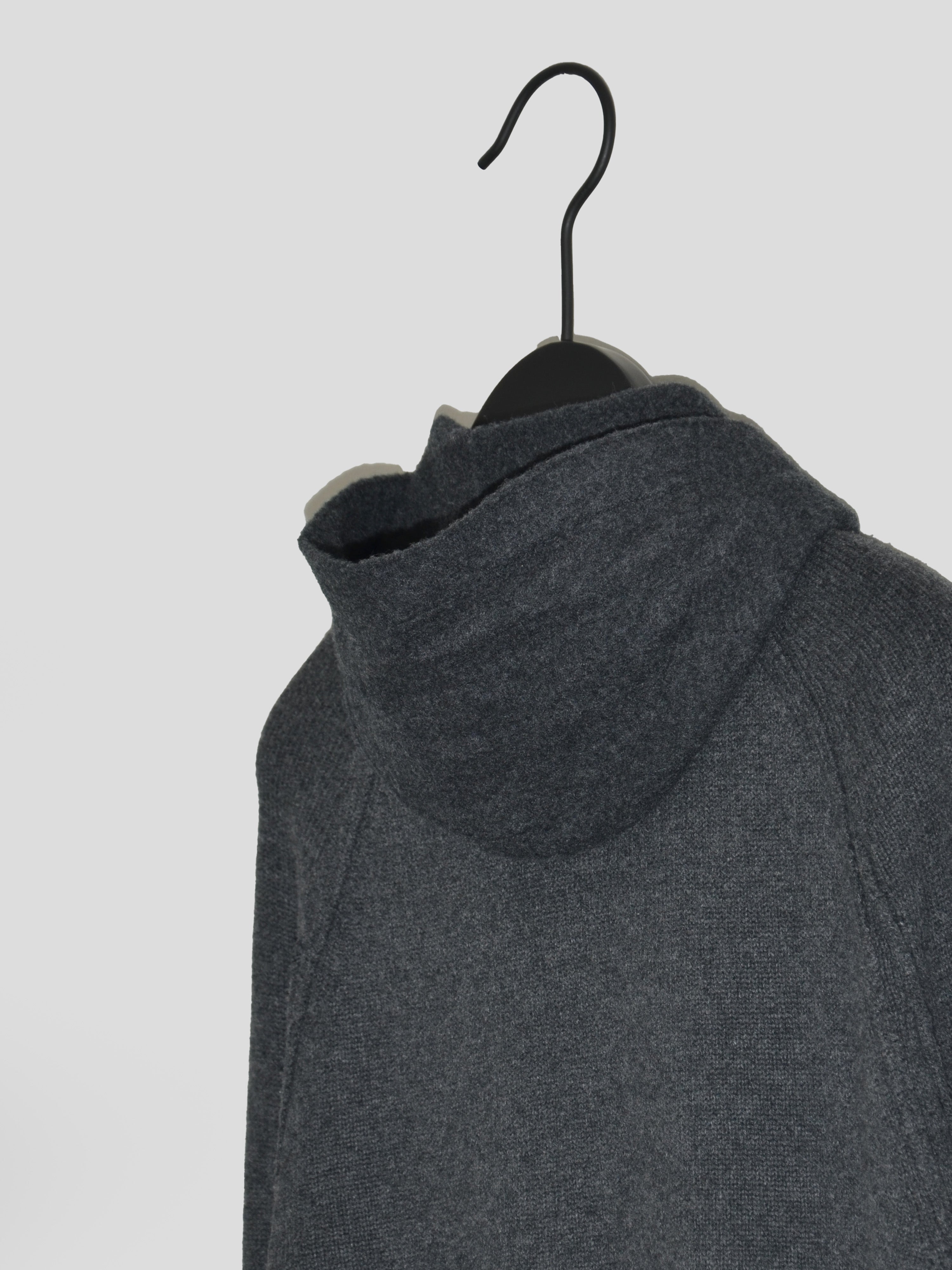 Zip-up Knit Hoodie