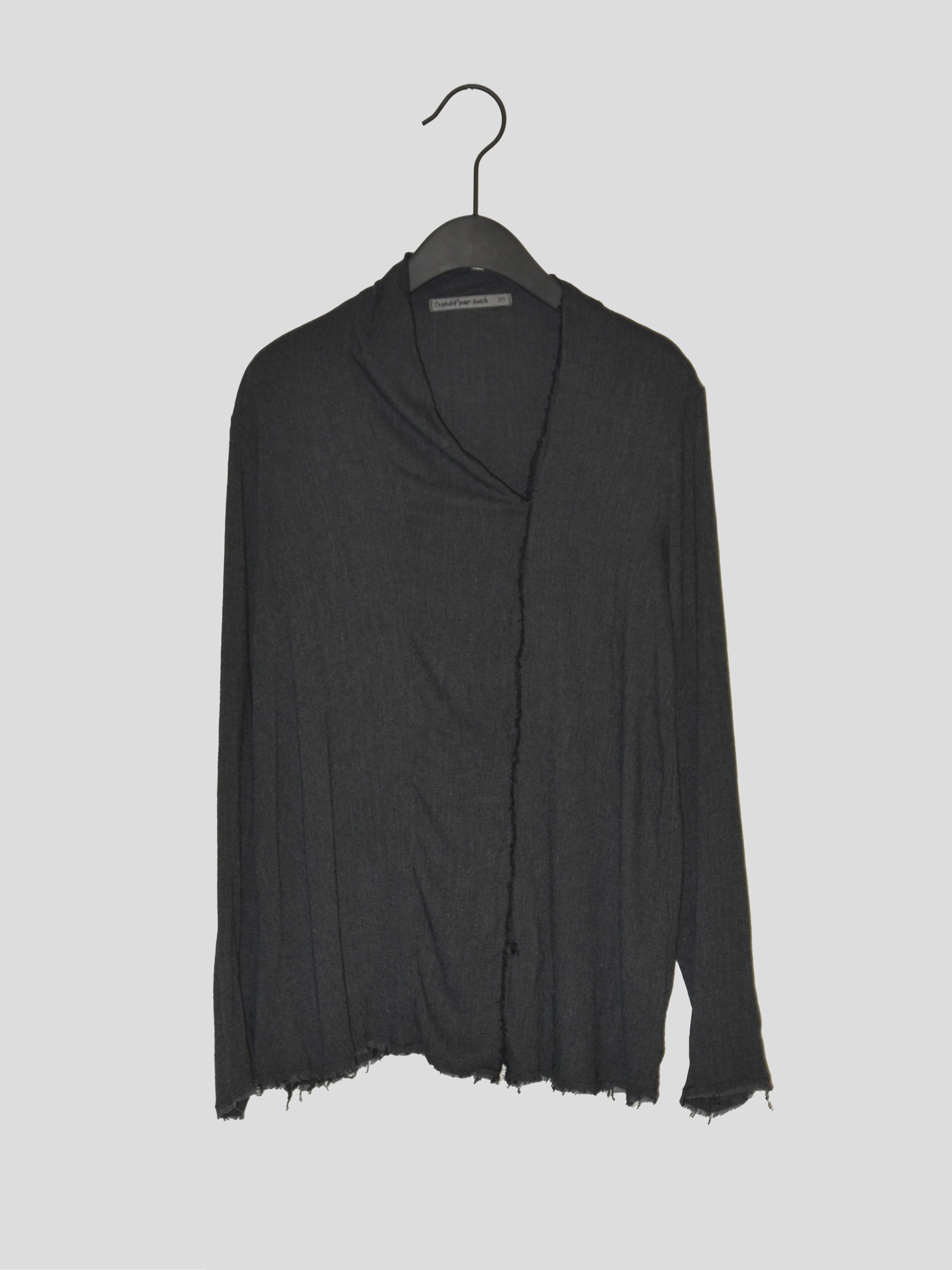 Offset V-neck Top