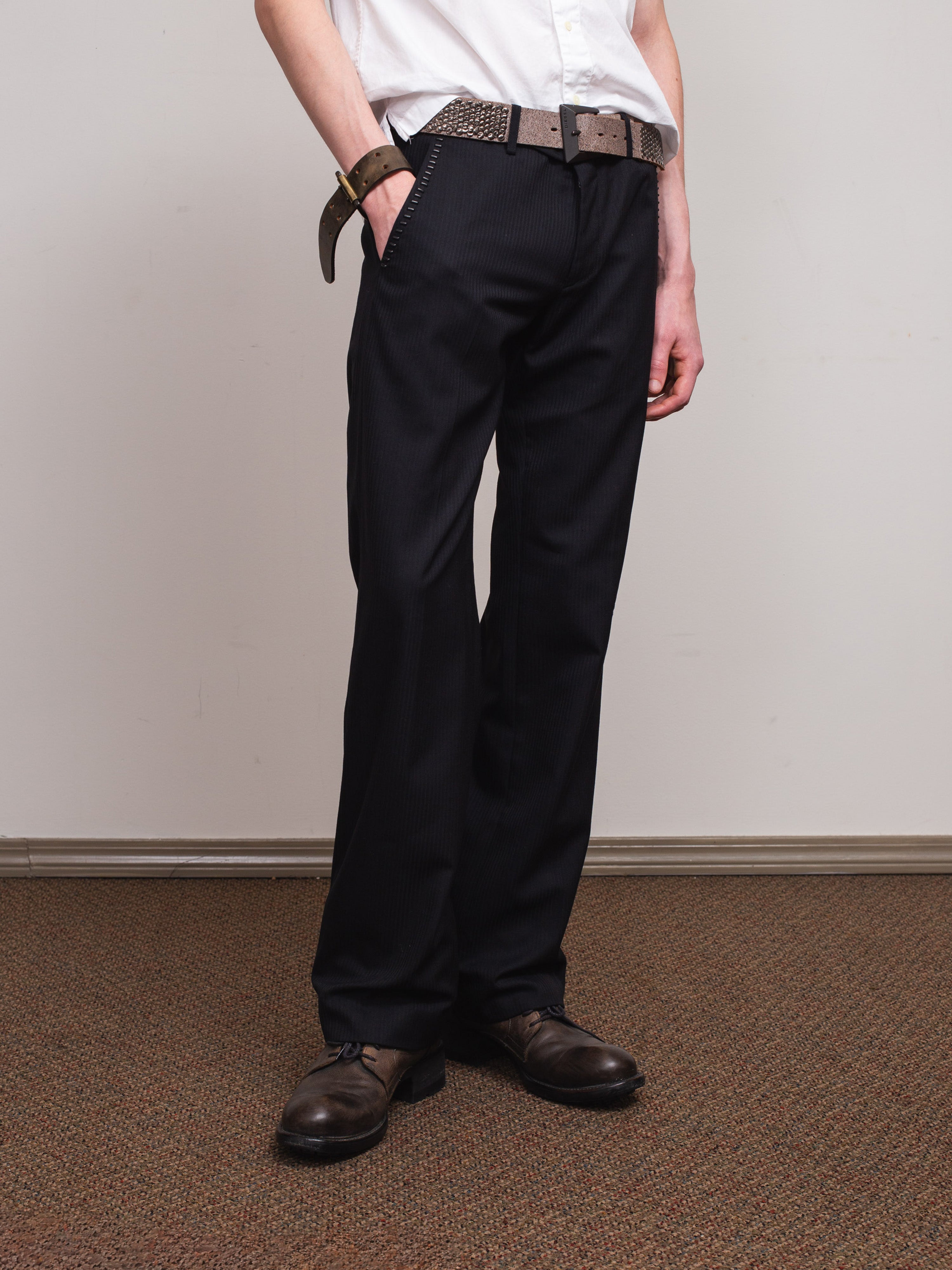 SS07 "Purple" Studded Trousers